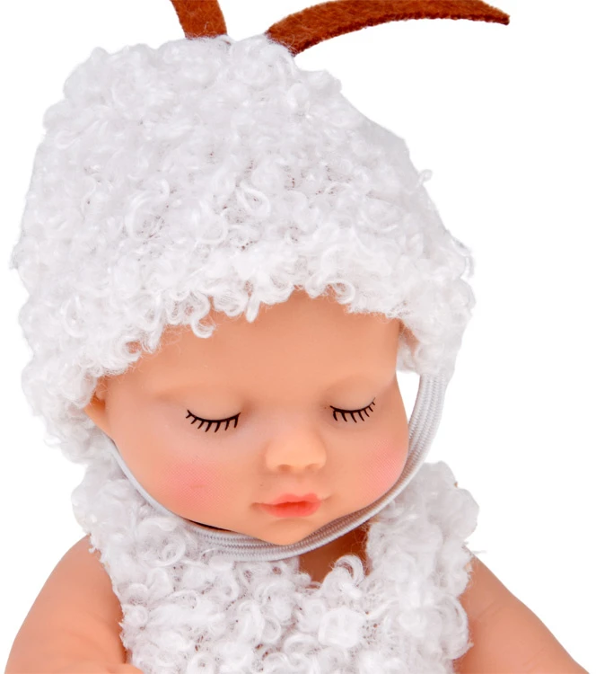 Jokomisiada Mini Baby Doll Sheep 11 cm Movable Arms, Legs and Head ZA6454