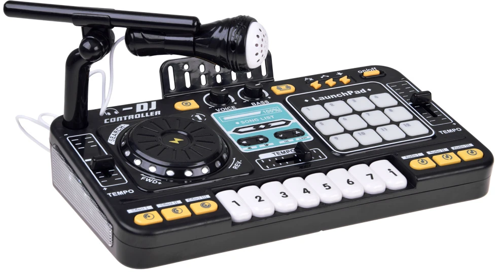 Jokomisiada MIXER DJ Controller Illuminated console for children + microphone ZA6303