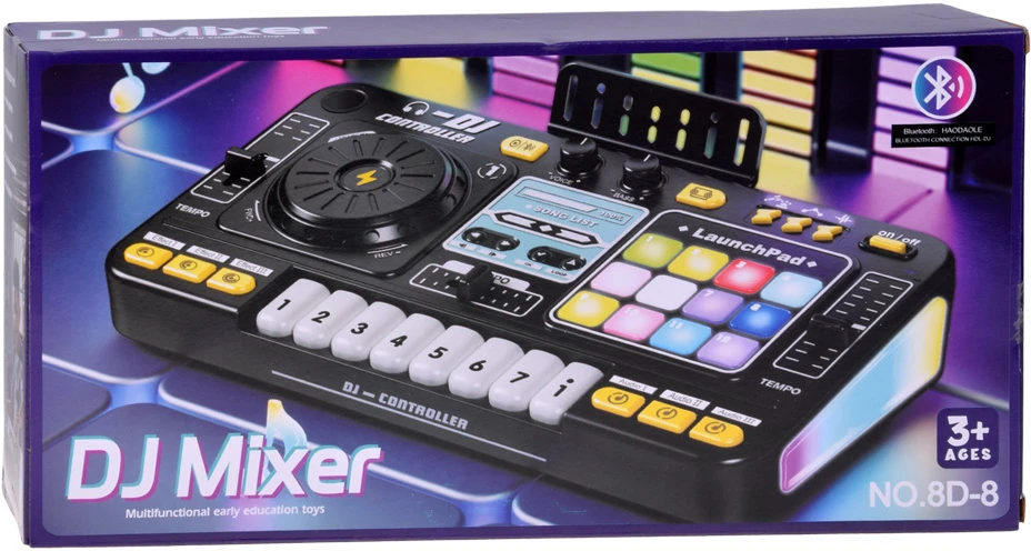 Jokomisiada MIXER DJ Controller Illuminated console for children + microphone ZA6303