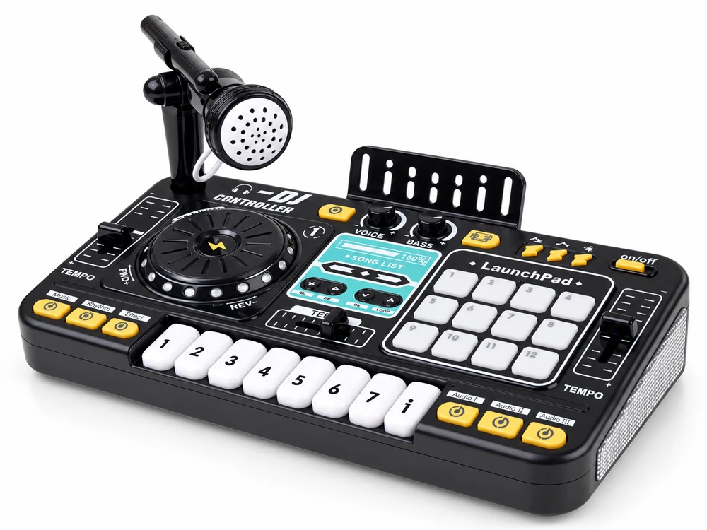 Jokomisiada MIXER DJ Controller Illuminated console for children + microphone ZA6303