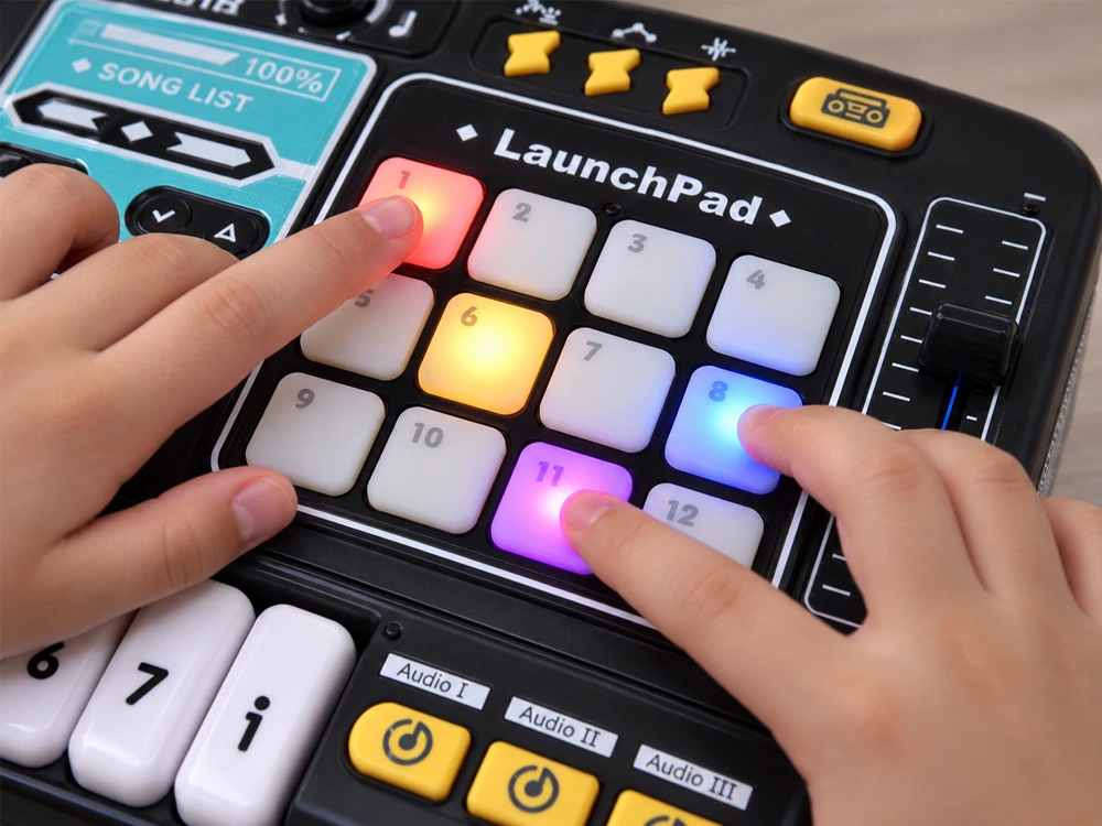 Jokomisiada MIXER DJ Controller Illuminated console for children + microphone ZA6303