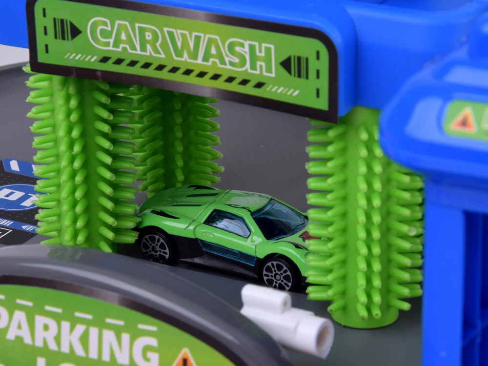 Jokomisiada Multi-storey car park 3 in 1: car wash, elevator, ramps, water discharge + 3 cars ZA6283