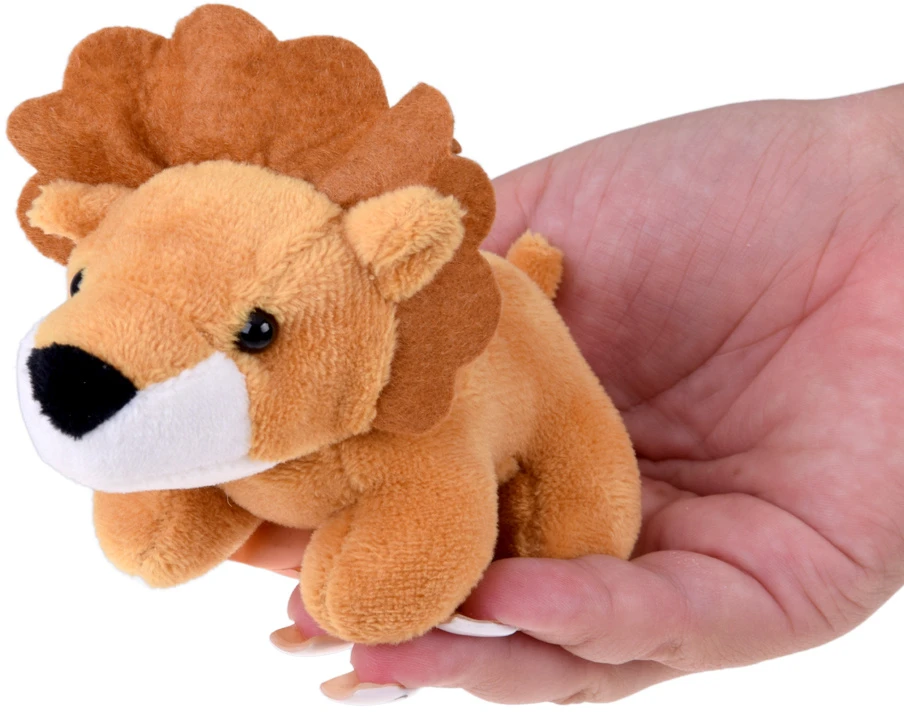 Jokomisiada Plush Safari LION mascot - Series: mini animals from the Zoo ZA4415 C