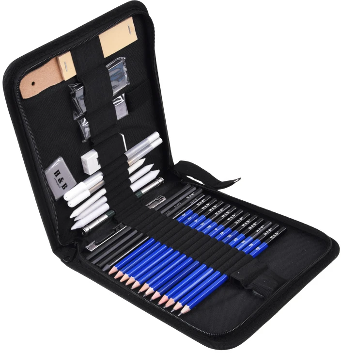 Dėlionė Jokomisiada Professional Sketching and Drawing Set Pencils Graphite Pieštukas Case AP0128