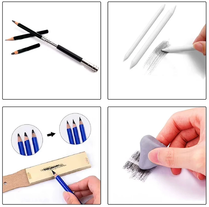 Dėlionė Jokomisiada Professional Sketching and Drawing Set Pencils Graphite Pieštukas Case AP0128