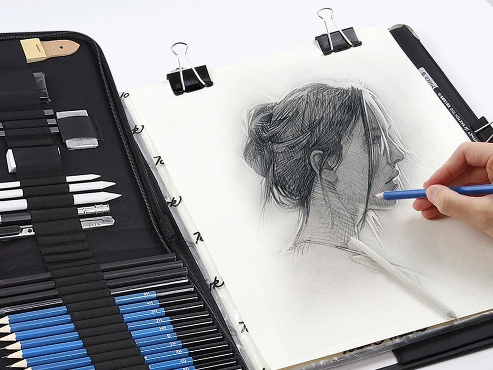 Dėlionė Jokomisiada Professional Sketching and Drawing Set Pencils Graphite Pieštukas Case AP0128