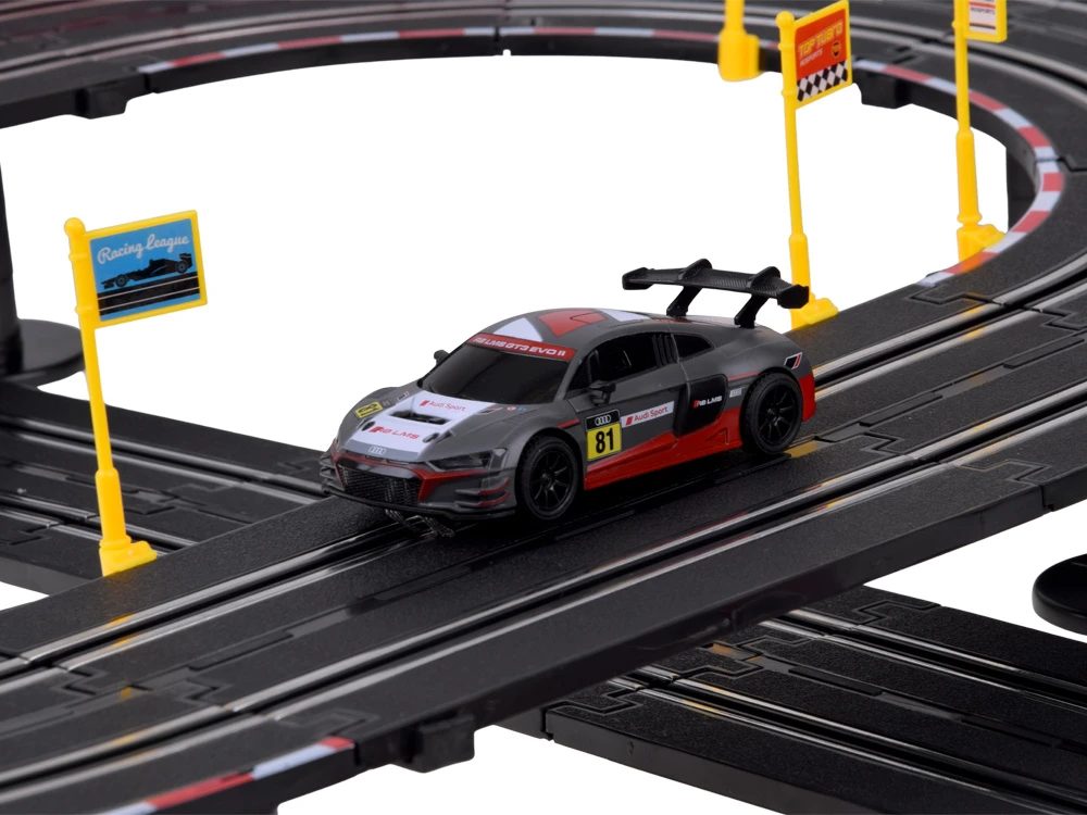 Jokomisiada RACE TRACK electric 525cm Audi R8 LMS GT3 EVO II 2 cars s:1:43 RC0776