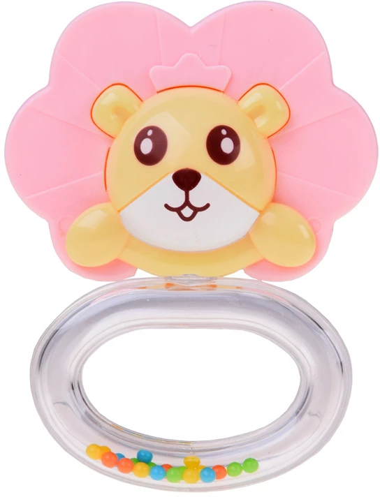 Jokomisiada Rattle and teether 2 in 1 - set of 3. Elephant, bee and lion ZA6626
