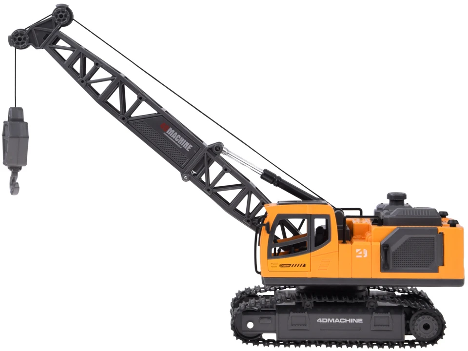 Jokomisiada Remote-controlled crane Movable arm with lowering rope + steam RC0793