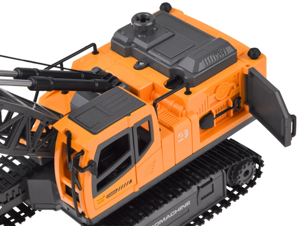 Jokomisiada Remote-controlled crane Movable arm with lowering rope + steam RC0793