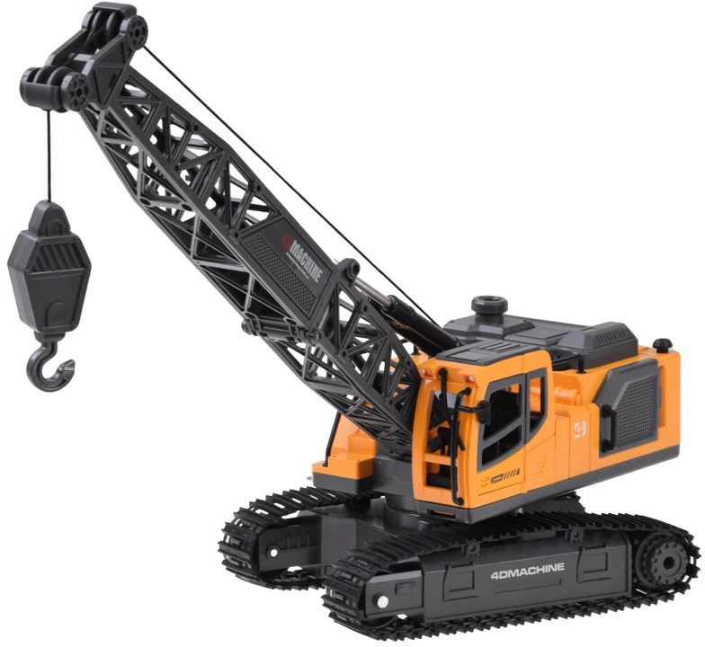 Jokomisiada Remote-controlled crane Movable arm with lowering rope + steam RC0793