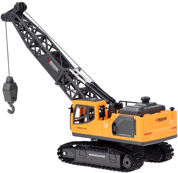 Jokomisiada Remote-controlled crane Movable arm with lowering rope + steam RC0793
