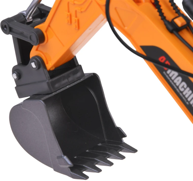 Jokomisiada Remote-Controlled Excavator + Bucket Grab Hydraulic Breaker Smoke Sound Lights RC0792