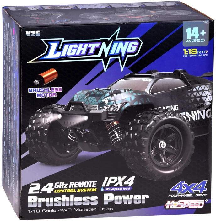 Jokomisiada Remote-Controlled RC Buggy Off-Road Ligting 4x4 Car RC0773