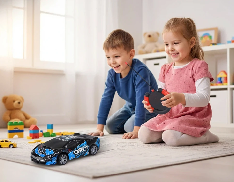 Jokomisiada Nuotolinio valdymo sportinis automobilis su apšviestu kėbulu 1:18 RC0754 NI