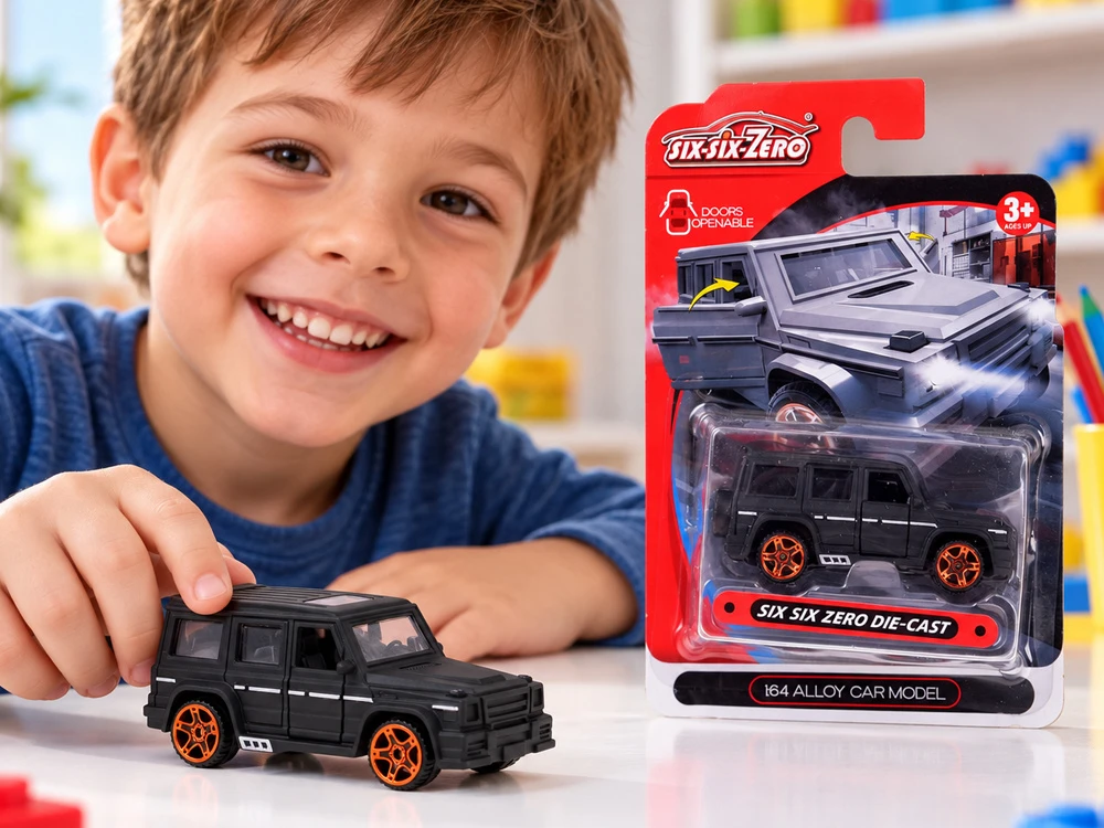 Jokomisiada RESORAK metal off-road car, scale 1:64, with opening doors, ZA6615 CY