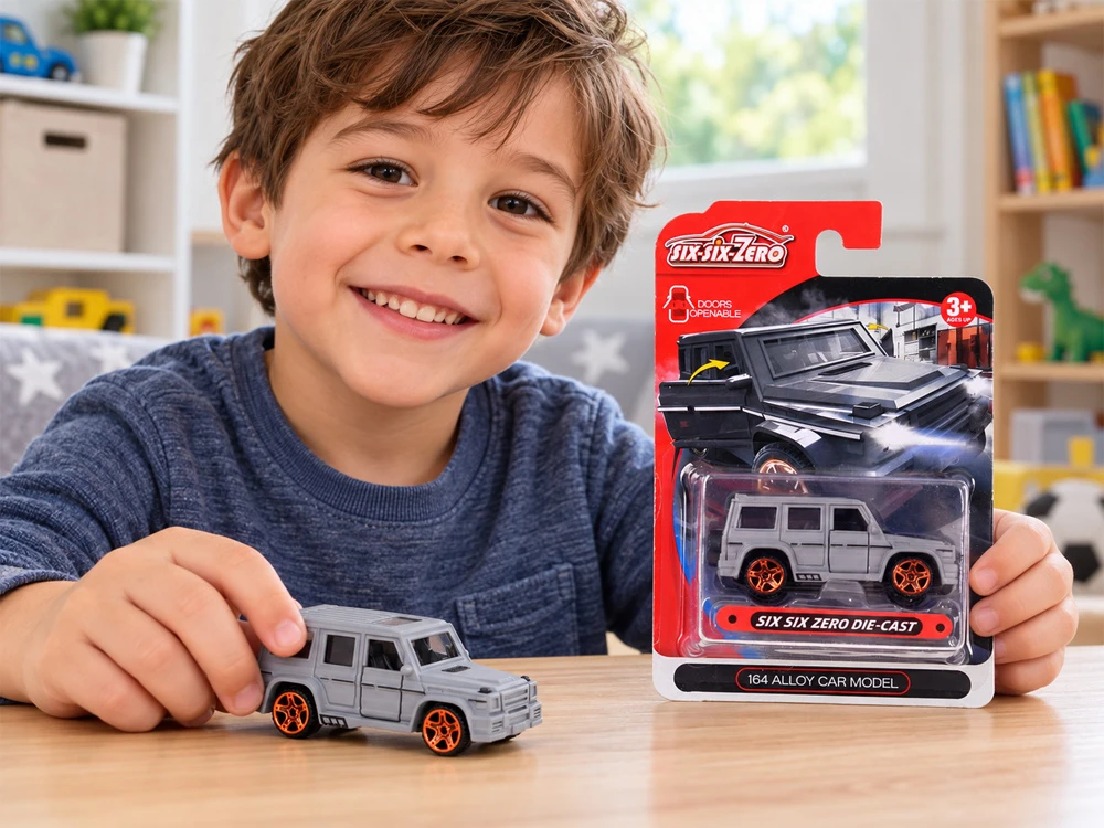 Jokomisiada RESORAK metal off-road car, scale 1:64, with opening doors, ZA6615 SZ