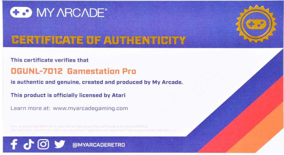 Jokomisiada MY ARCADE Mano Arcade Gamestation Pro Atari 200 žaidimai
