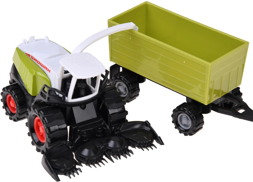 Jokomisiada Set of agricultural vehicles - tractor, combine harvester, trailers 12 elements ZA6419
