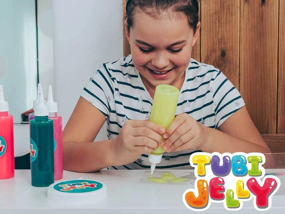 Tuban 8 spalvų Tubi Jelly rinkinys su nedideliu akvariumu - Piratai
