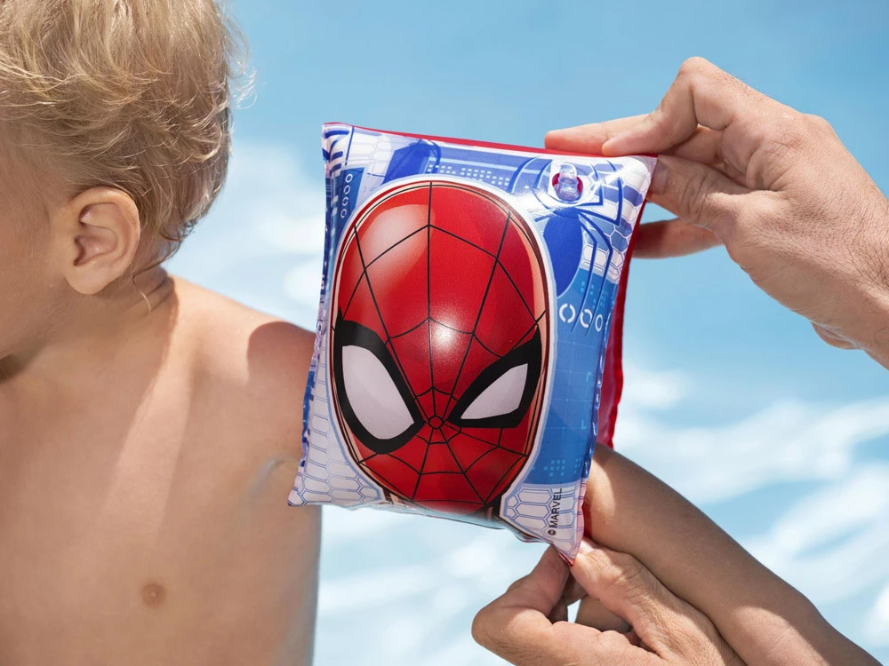 BESTWAY plaukimo rankovės Spiderman 23x15cm, 98001