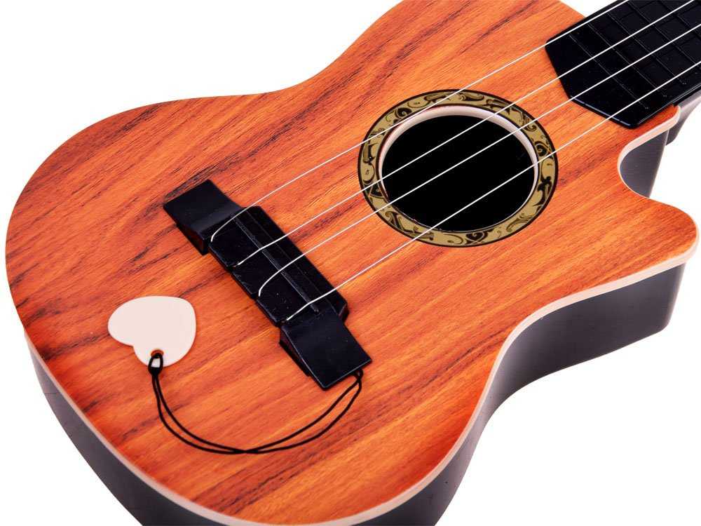 Jokomisiada Maža 4 stygų gitara vaikams, plunksninė IN0120