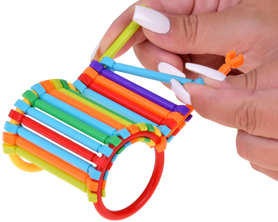 Jokomisiada Smart Sticks Construction Set with Sticks and Connectors, 300 Pieces ZA6325