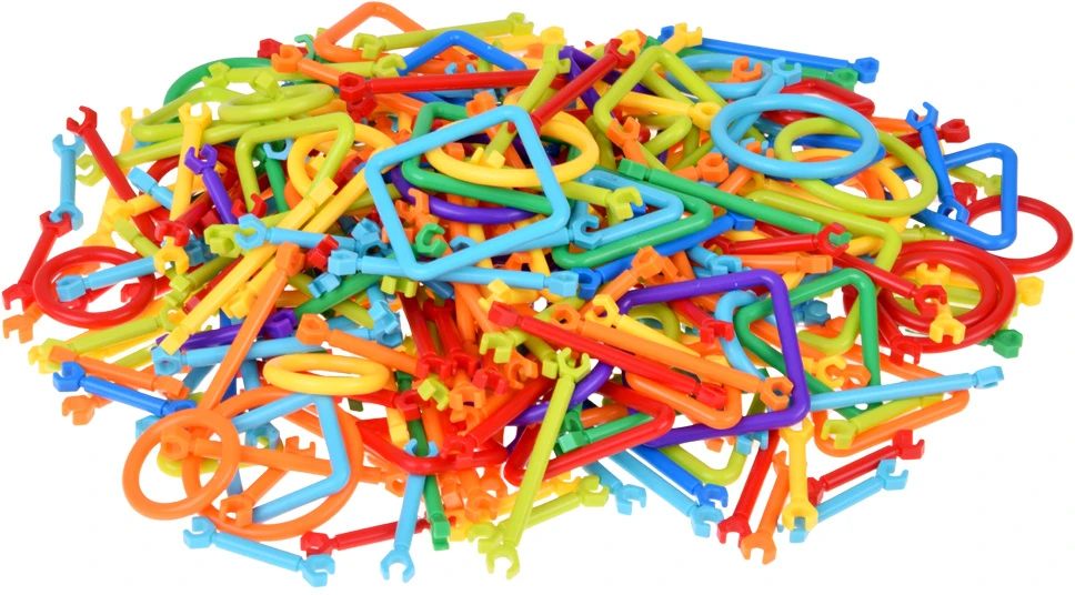 Jokomisiada Smart Sticks Construction Set with Sticks and Connectors, 300 Pieces ZA6325