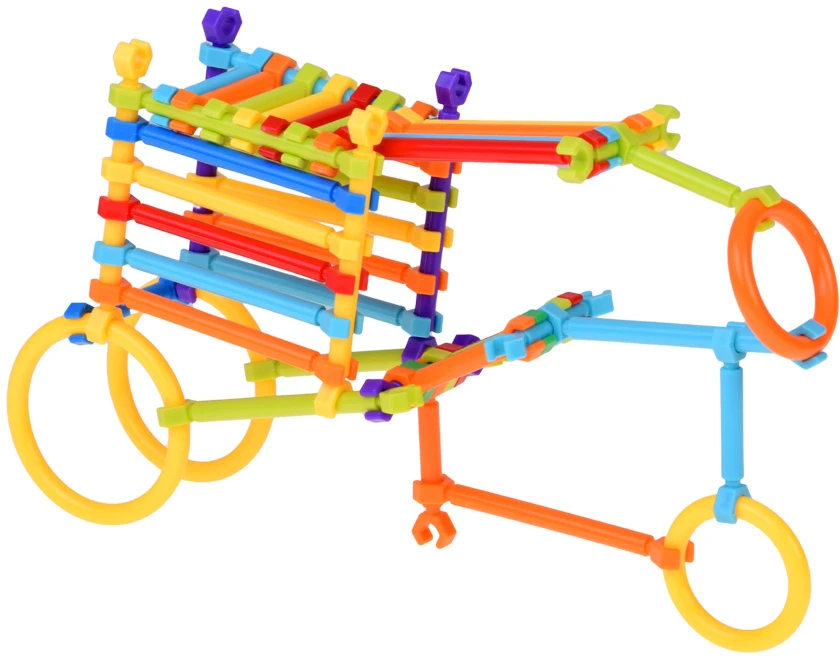 Jokomisiada Smart Sticks Construction Set with Sticks and Connectors, 300 Pieces ZA6325