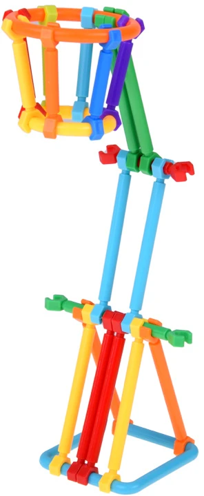 Jokomisiada Smart Sticks Construction Set with Sticks and Connectors, 300 Pieces ZA6325