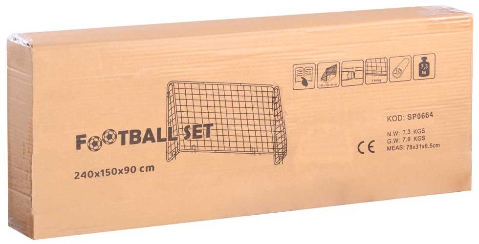 Jokomisiada Futbolo vartai 240x150x90cm vaikams SP0664
