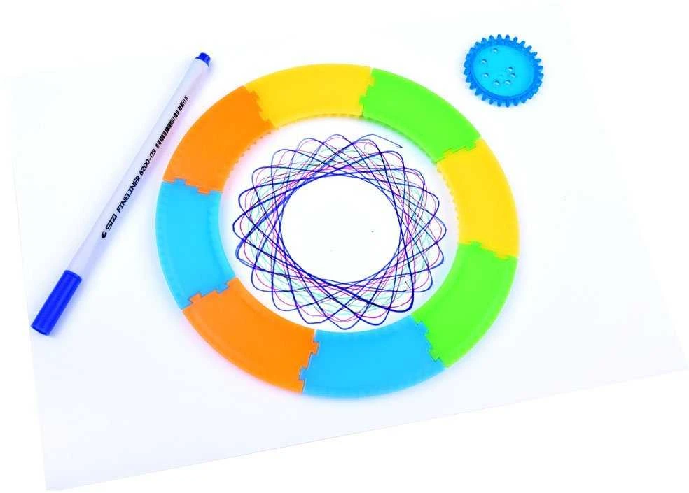 Jokomisiada Spirograph Set educational toy spirals Drawing aid TA0080