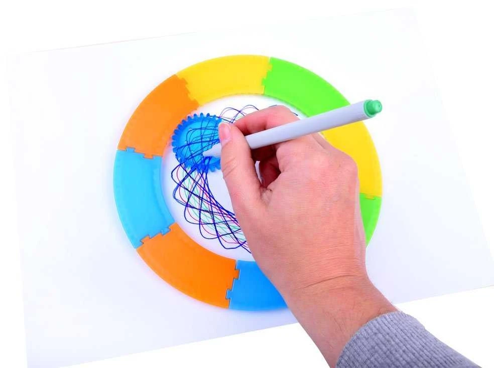 Jokomisiada Spirograph Set educational toy spirals Drawing aid TA0080