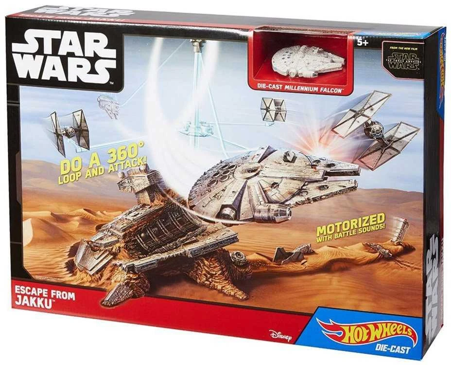Mattel Hot Wheels Star Wars kosminio laivo rinkinys ZA2744 važiavimas + mūšio garsas