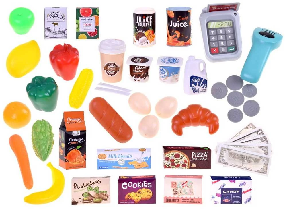 Jokomisiada Supermarket + shopping cart big set ZA3174