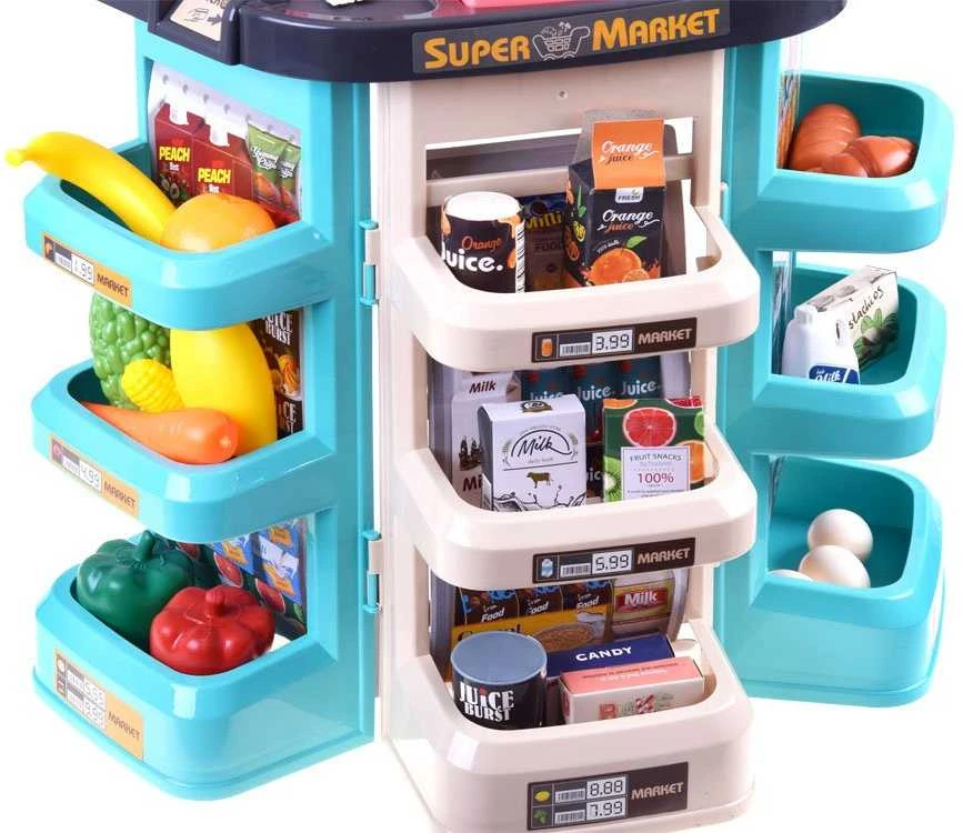 Jokomisiada Supermarket + shopping cart big set ZA3174