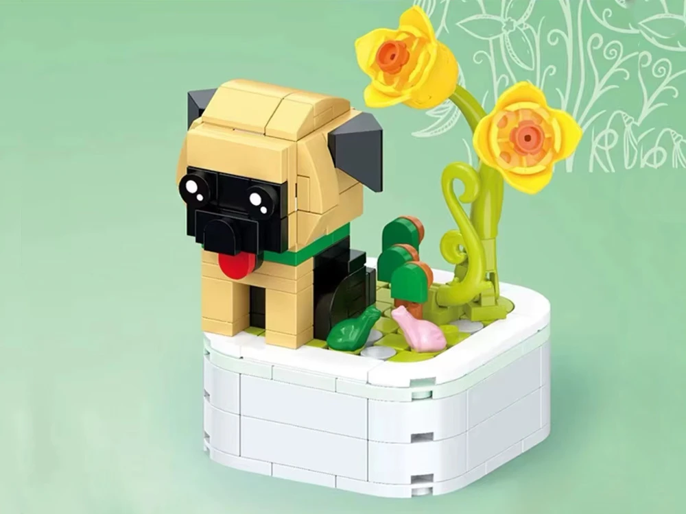 Jokomisiada Technical blocks Series: dogs on a base German Shepherd 183pcs ZA6620 C