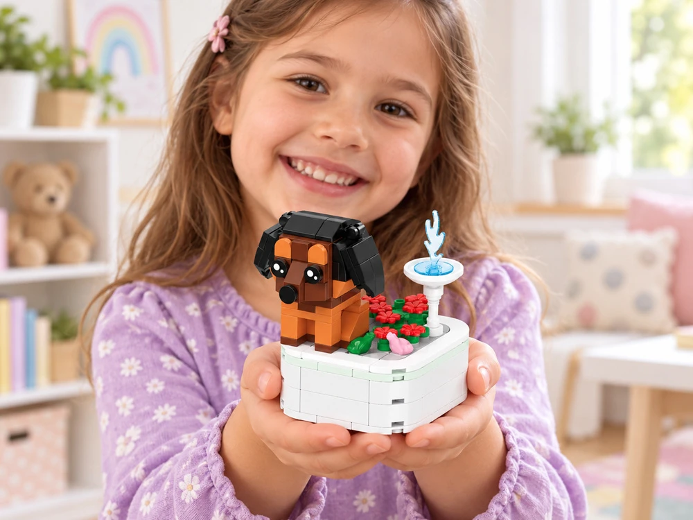 Jokomisiada Technical blocks Series: dogs on a base Dachshund 176pcs ZA6620 E