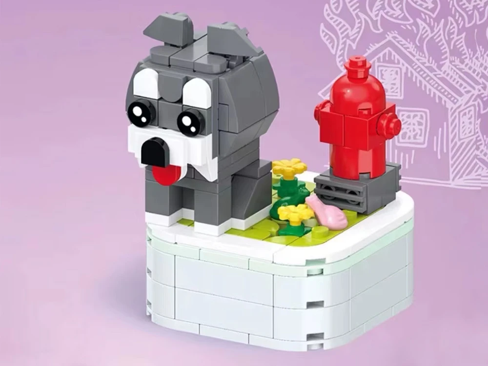 Jokomisiada Technical blocks Series: dogs on a base Schnauzer 176ele ZA6620 F