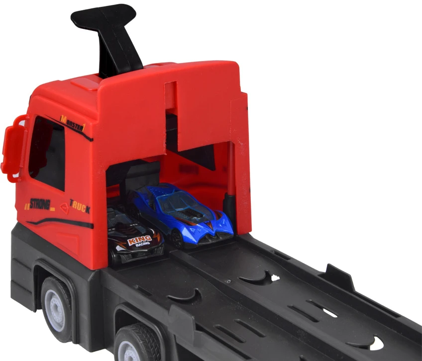 Jokomisiada TIR transporter trailer, foldable, 200 cm + 6 cars, two-level construction, ZA6587