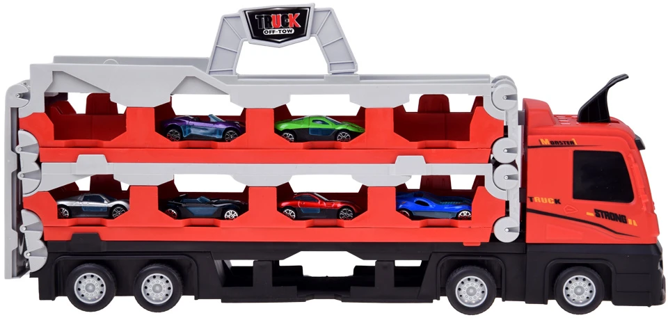 Jokomisiada TIR transporter trailer, foldable, 200 cm + 6 cars, two-level construction, ZA6587