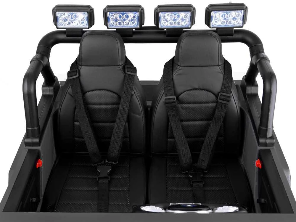 Akumuliatorinė transporto priemonė vaikams Jokomisiada Toyota Land Cruiser PA0285, 2 vietų | spalva: pilka aprašymas - Prekės nuotrauka