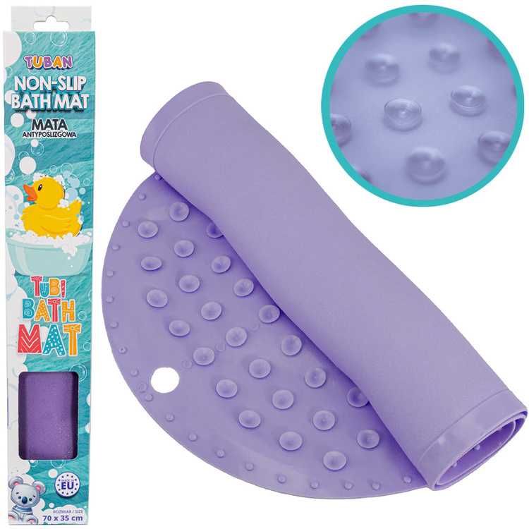 Tuban Anti-slip bath mat Tubi violetinė 70cm ZA5974