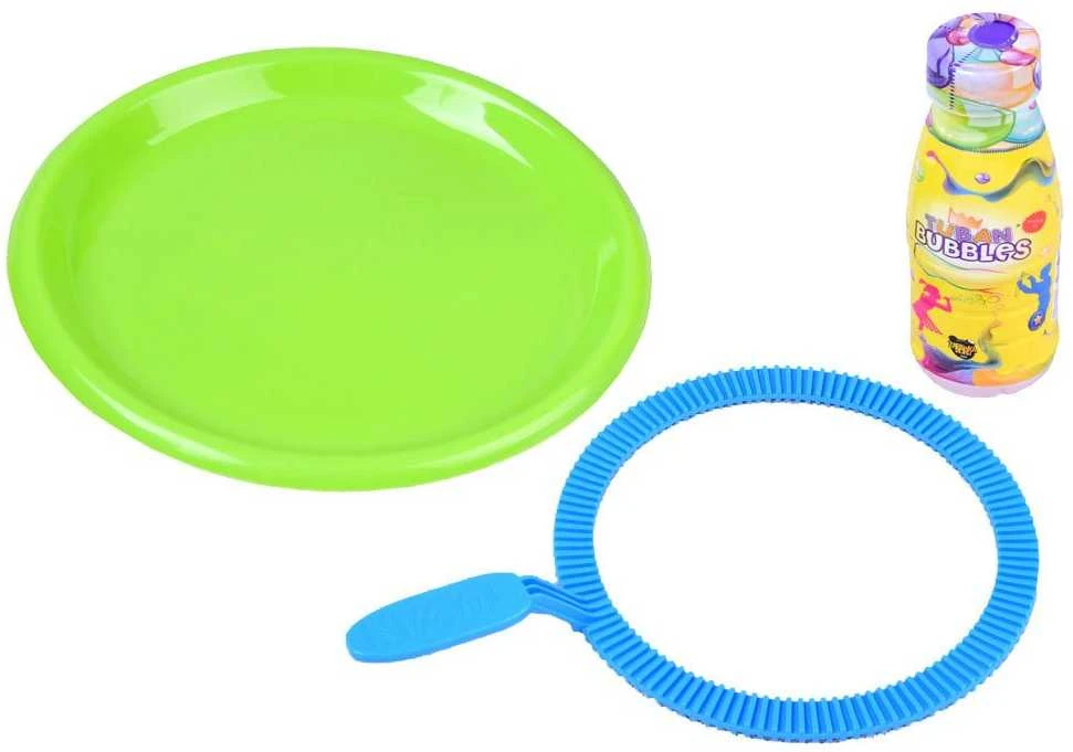 Tuban burbulų rinkinys - 250 ml burbulų skystis + lėkštė + 1 plastikinis žiedas