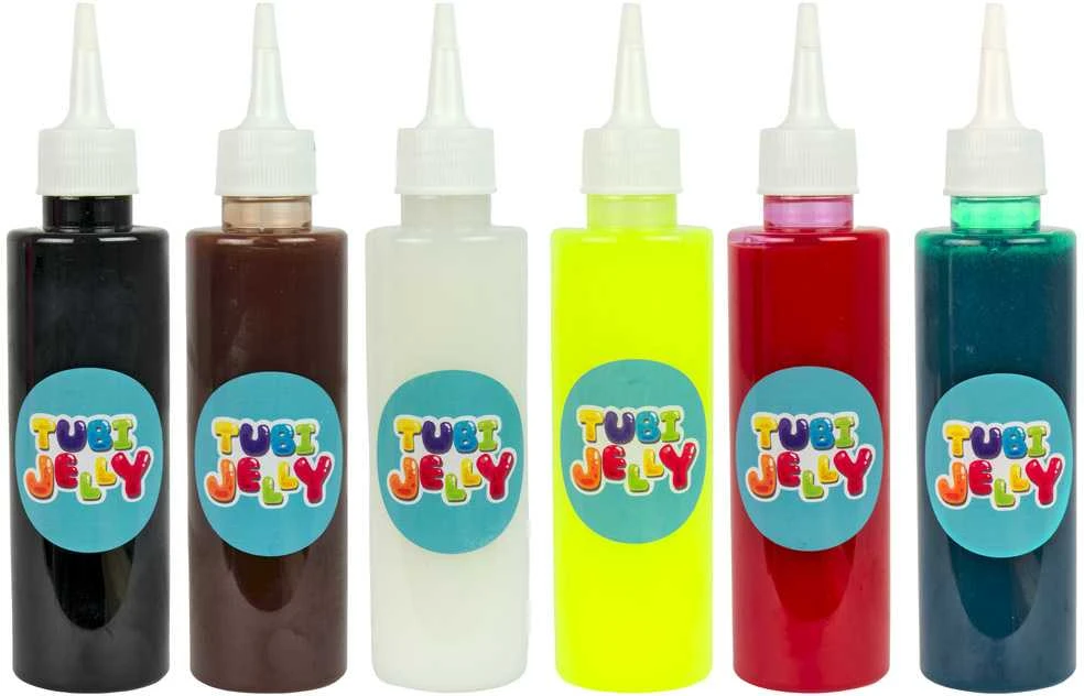 Tuban 6 spalvų Tubi Jelly rinkinys su nedideliu akvariumu - Dinozaurai ( TU3338 )