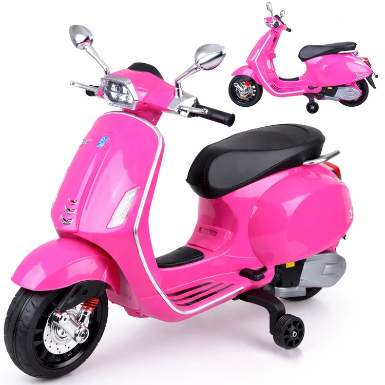 Jokomisiada VESPA electric scooter motor with battery for children melodies PA0344