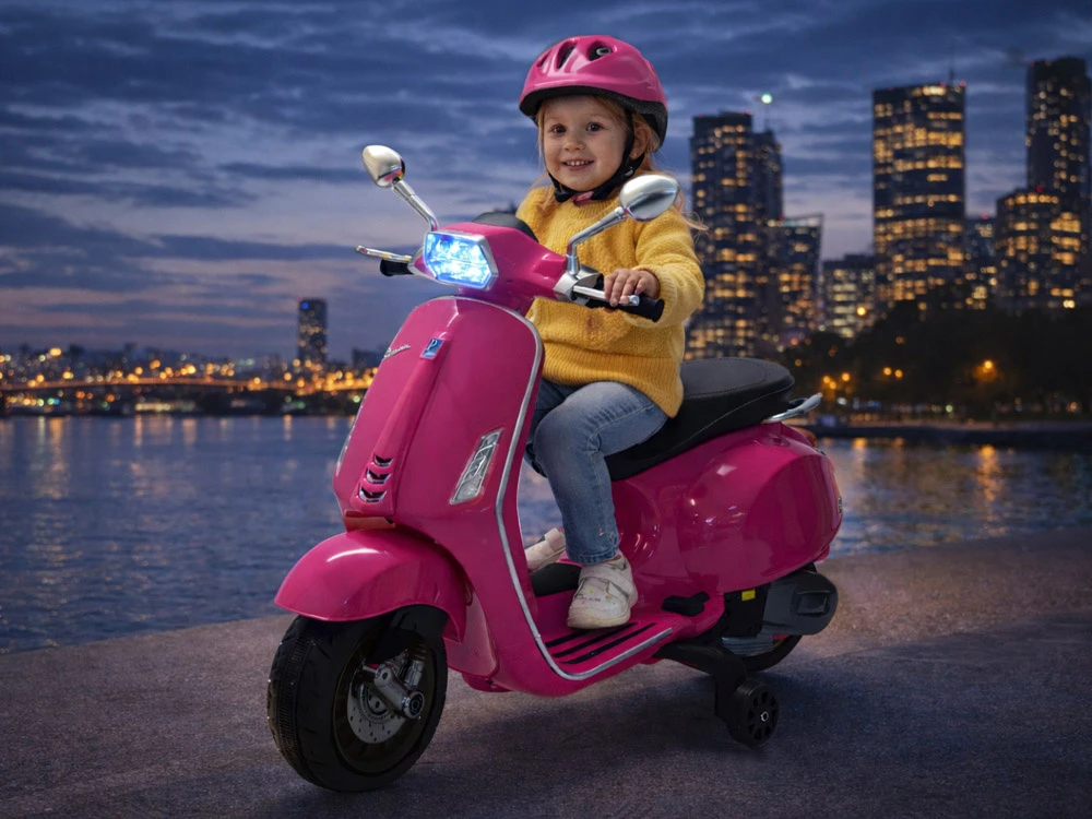 Jokomisiada VESPA electric scooter motor with battery for children melodies PA0344