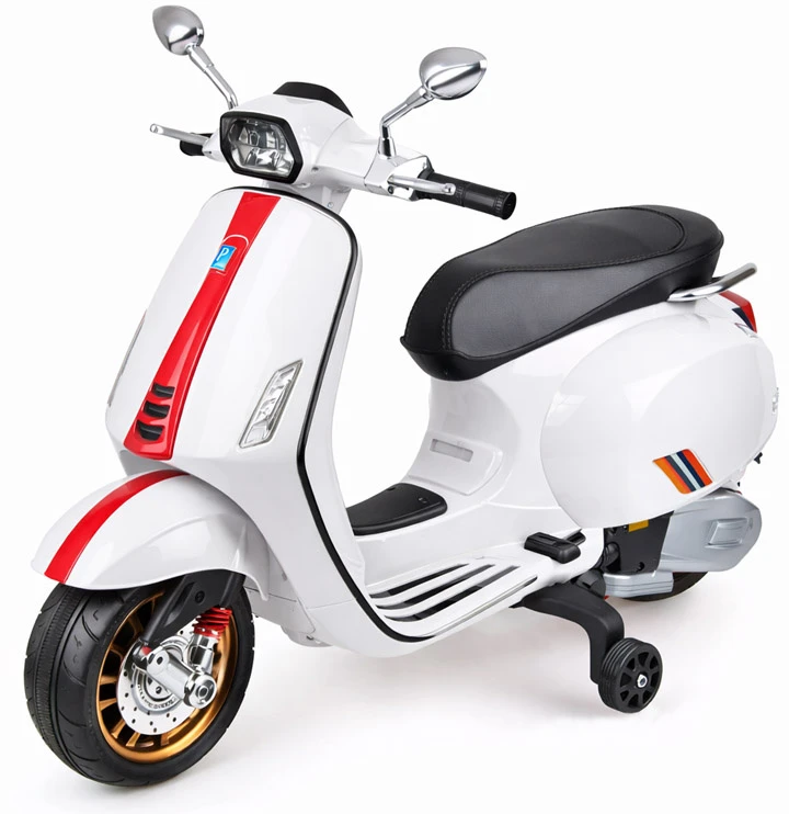 Jokomisiada VESPA electric scooter motor with battery for children melodies PA0344