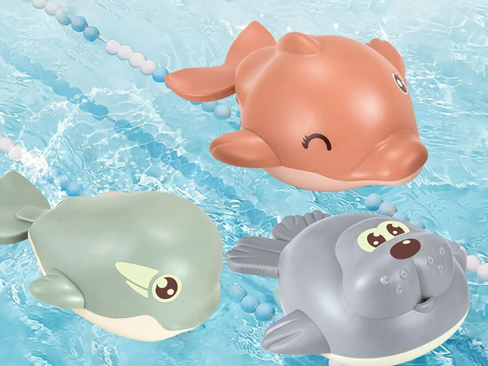 Jokomisiada Wind-up Floating Shark Bath Toy ZA4670