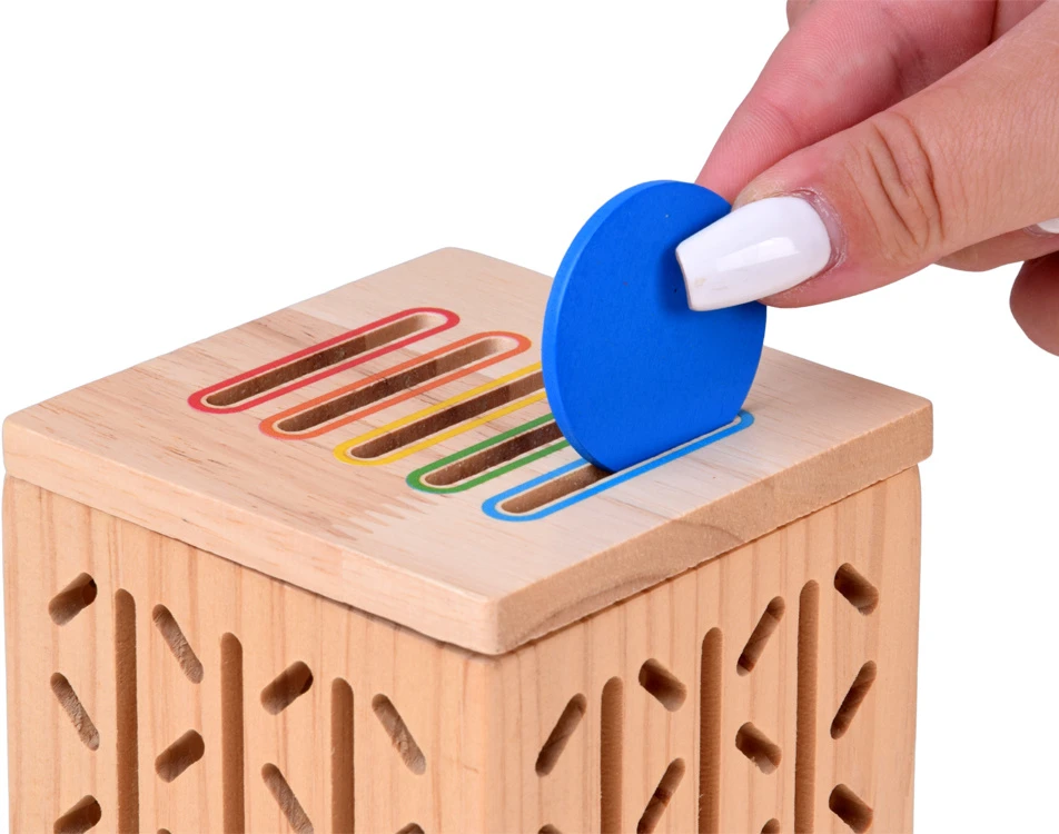 Jokomisiada Wooden 5-in-1 arcade game – tower, balls, sticks, worms ZA6569